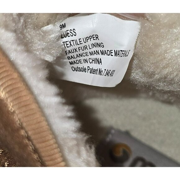 Makalu Womens Wedge Ankle Boots Tan Suede Faux Fur Lining Size 9M jh1779 - Picture 10 of 10